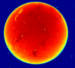 Image du Soleil prise avec l'Héliographe de l'Observatoire de Haute (...)