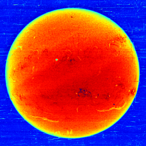 Solar image taken with the Heliograph of the Observatory of Meudon in 1957