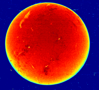 Image du Soleil prise avec l’Héliographe de l’Observatoire de Haute Provence en 1958